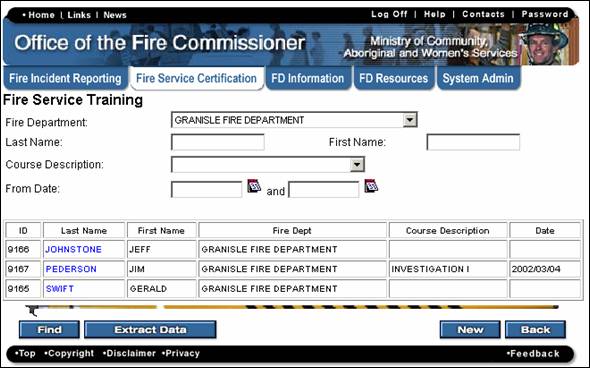 FIRE System User Guide